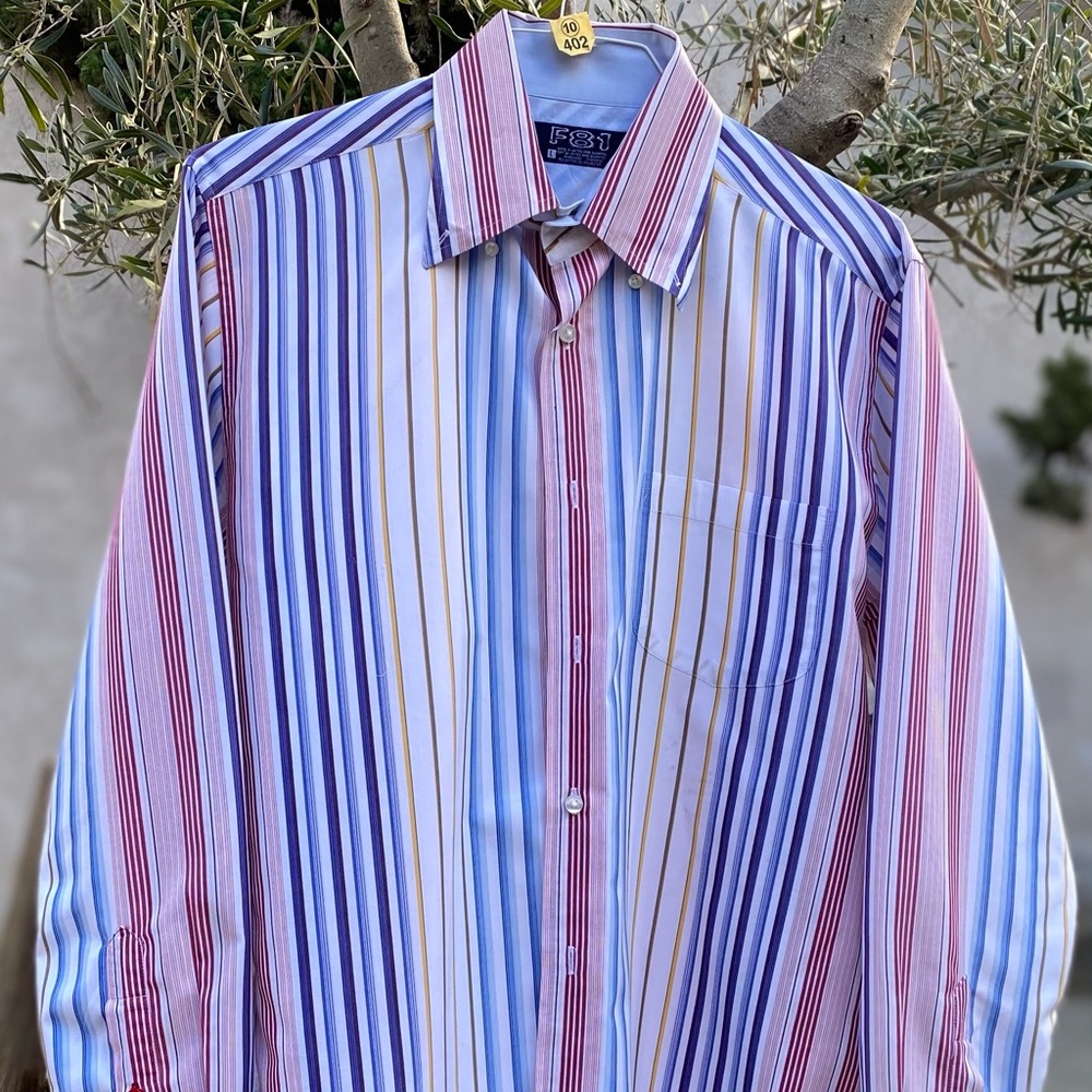 NW F81 Dress Shirt 💯 cotton, Sz L